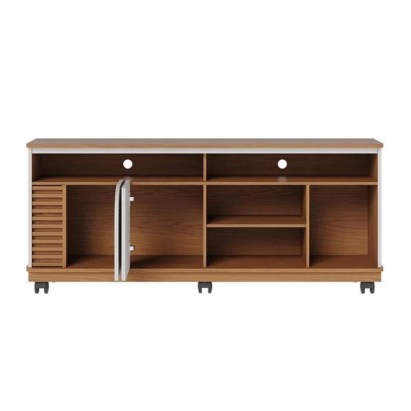 Rack Bancada Jurerê Larg. 1.50m Freijó/Off White Matte para TV até 65"- Colibri - Imagem 2
