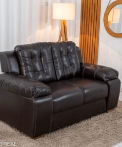 Sofá 2 lugares 240 Korino Café Larg. 1.55m - Rondomóveis