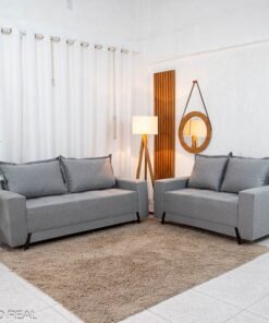 Sofá 3 e 2 lugares 8100 Linho Cinza 27