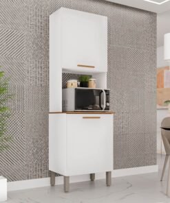 Torre Quente Cozinha New Valência Branco/Cinamomo Larg. 0.57m - Sallêto